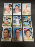 9 Card Lot of 1969 Topps Vintage Baseball Cards from Estate