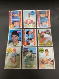 9 Card Lot of 1969 Topps Vintage Baseball Cards from Estate