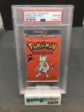 PSA Graded 2000 Pokemon Base 2 Set Mewtwo Art 11 Card Booster Pack - Gem Mint 10