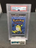 PSA Graded 2000 Pokemon Base 2 Set Raichu Art 11 Card Booster Pack - Gem Mint 10