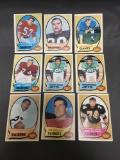 9 Card Lot of 1970 Topps Vintage FOOTBALL Cards from Estate