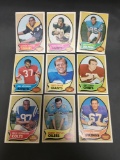 9 Card Lot of 1970 Topps Vintage FOOTBALL Cards from Estate