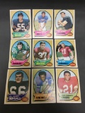 9 Card Lot of 1970 Topps Vintage FOOTBALL Cards from Estate