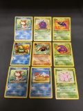 Lot of 9 Vintage 1st Edition Trading Cards from Consignor Collection