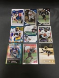 9 Card Lot of FOOTBALL ROOKIE CARDS - Mostly from Newer Sets with Stars and Future Stars!