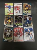 9 Card Lot of FOOTBALL ROOKIE CARDS - Mostly from Newer Sets with Stars and Future Stars!