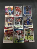 9 Card Lot of FOOTBALL ROOKIE CARDS - Mostly from Newer Sets with Stars and Future Stars!