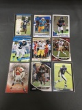 9 Card Lot of FOOTBALL ROOKIE CARDS - Mostly from Newer Sets with Stars and Future Stars!