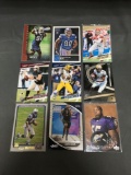 9 Card Lot of FOOTBALL ROOKIE CARDS - Mostly from Newer Sets with Stars and Future Stars!