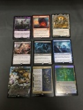 9 Card Lot of Magic the Gathering Gold Symbol RARES, Foils, and Mythics from HUGE Collection