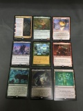 9 Card Lot of Magic the Gathering Gold Symbol RARES, Foils, and Mythics from HUGE Collection