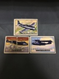 3 Card Lot of 1952 Topps Wings Vintage Trading Cards from Estate