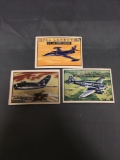 3 Card Lot of 1952 Topps Wings Vintage Trading Cards from Estate