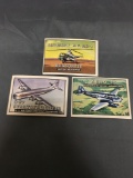 3 Card Lot of 1952 Topps Wings Vintage Trading Cards from Estate