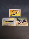 3 Card Lot of 1952 Topps Wings Vintage Trading Cards from Estate