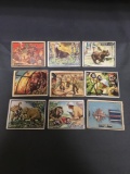 9 Card Lot of Vintage 1950's Trading Cards from Estate