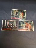 3 Card Lot of 1956 Topps DAVY CROCKETT Orange Back Trading Cards from Estate