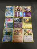 9 Card Lot of Pokemon Diamond & Pearl and HGSS Holofoil Rare Trading Cards from Binder Set