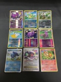 9 Card Lot of Pokemon Diamond & Pearl and HGSS Holofoil Rare Trading Cards from Binder Set