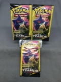 Lot of 3 Factory Sealed Pokemon TEAM UP 3 Card Booster Packs from Retail Box Break