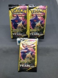 Lot of 3 Factory Sealed Pokemon TEAM UP 3 Card Booster Packs from Retail Box Break