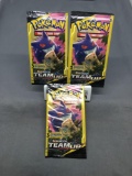 Lot of 3 Factory Sealed Pokemon TEAM UP 3 Card Booster Packs from Retail Box Break