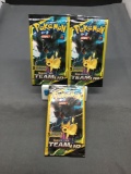 Lot of 3 Factory Sealed Pokemon TEAM UP 3 Card Booster Packs from Retail Box Break