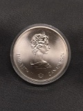 1974 Canada Montreal Olympics Silver 5 Dollar - 50% Silver Coin - 0.3750 Ounces Actual Silver Weight