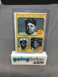 1973 Topps #1 All-Time HR Leaders - BABE RUTH, HANK AARON, WILLIE MAYS Vintage Baseball Card