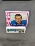 1972 Topps #165 JOHNNY UNITAS Colts Vintage Football Card