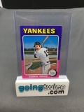 1975 Topps Mini #20 THURMAN MUNSON Yankees Vintage Baseball Card