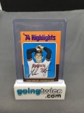 1975 Topps Mini #5 NOLAN RYAN Highlights Angels Vintage Baseball Card