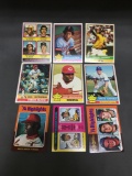 9 Card Lot of Mostly 1970's BASEBALL Star Cards from Huge Closet Find Collection