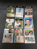 9 Card Lot of Mostly 1970's BASEBALL Star Cards from Huge Closet Find Collection