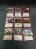 9 Card Lot of Magic the Gathering Gold Symbol RARES, Foils, and Mythics from HUGE Collection