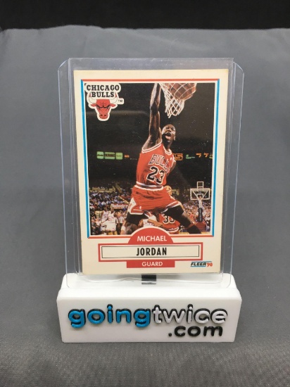 1990-91 Fleer Basketball #26 MICHAEL JORDAN Chicago Bulls Vintage Trading Card