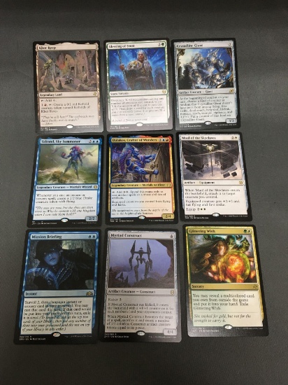 9 Card Lot of Magic the Gathering GOLD SYMBOL RARE Cards from HUGE Modern & Vintage Collection