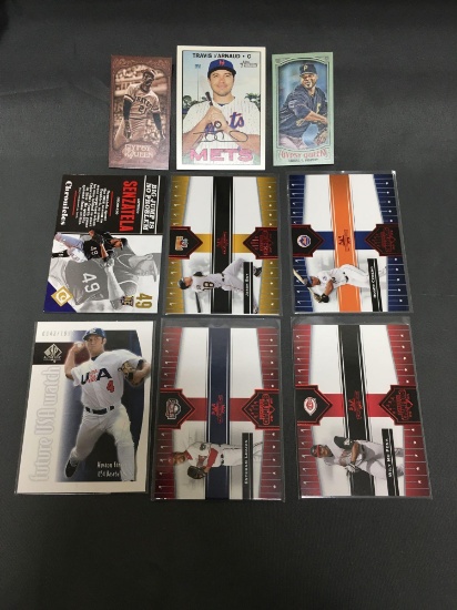 9 Card Lot of BASEBALL SERIAL NUMBERED Cards from Huge Collection with STARS & ROOKIES