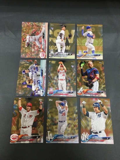 9 Card Lot of BASEBALL SERIAL NUMBERED Cards from Huge Collection with STARS & ROOKIES