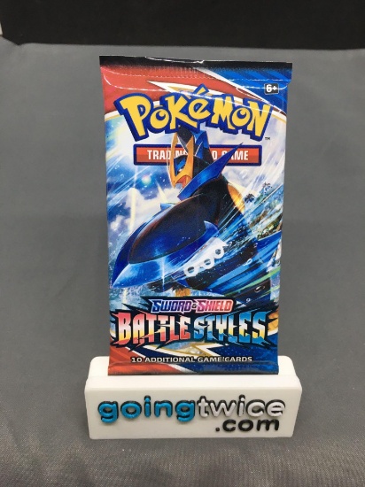 Factory Sealed 2021 Pokemon BATTLES STYLES 10 Card Booster Pack - URSHIFU VMAX?