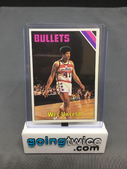 1975-76 Topps Basketball #115 WES UNSELD Washington Bullets HOFer Vintage Trading Card