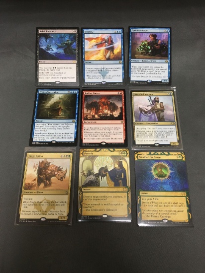 9 Card Lot of Magic the Gathering GOLD SYMBOL RARE Cards from HUGE Modern & Vintage Collection