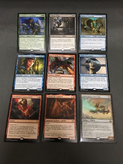 9 Card Lot of Magic the Gathering GOLD SYMBOL RARE Cards from HUGE Modern & Vintage Collection