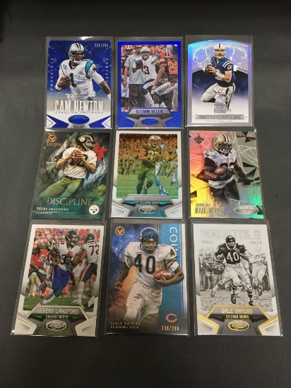 9 Card Lot of SERIAL NUMBERED Sports Cards from Collection with STARS & ROOKIES! WOW!