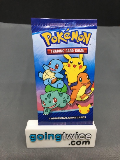 Factory Sealed Pokemon 2021 McDonald's 25th Anniversary of Pokemon 4 Card Pack