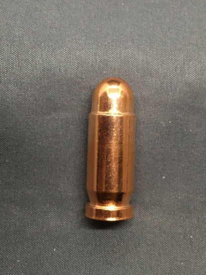 Solid Bullet Shaped .999 Fine Copper Bullion from Estate - 4cm