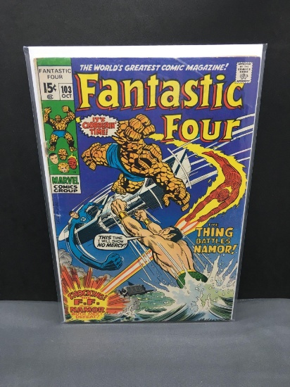 1970 Marvel Comics FANTASTIC FOUR #103 Bronze Age Comic Book from Nice Collection - THING vs NAMOR!