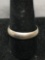 Classic Half Round 5mm Wide Men's Sterling Silver Wedding Band
