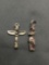 Lot of Two Sterling Silver Charms, One Native American Totem & One Grecian Statue