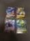 4 Count Lot of JET BLACK POLTERGEIST & SILVER LANCE Japanese ULTRA RARE Pokemon Cards